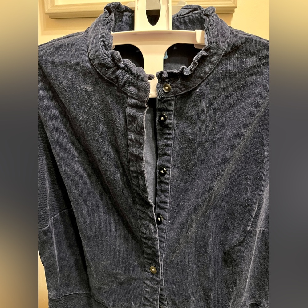 Draper James Blue Corduroy Dress- Size 8 - Picture 7 of 9
